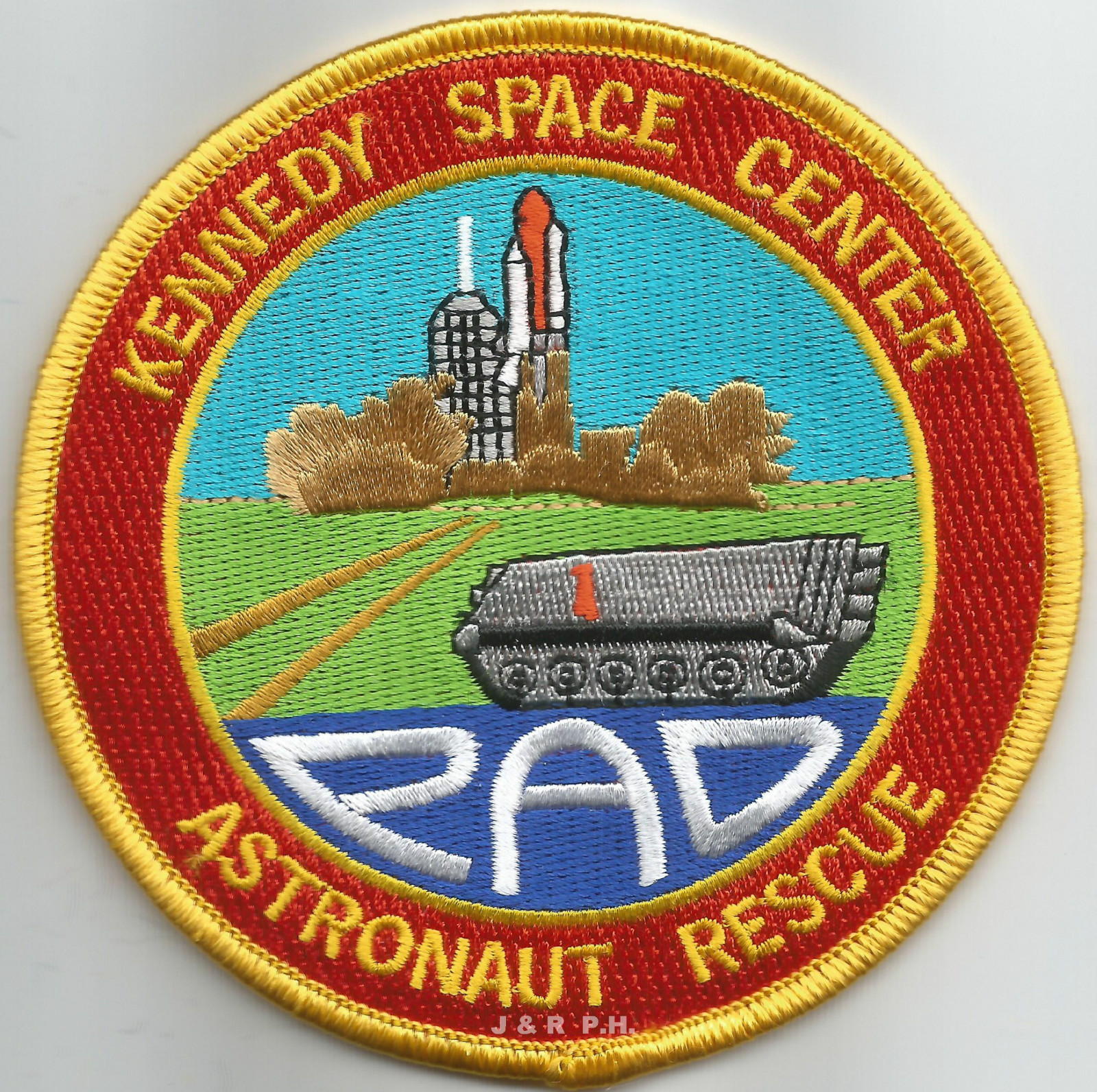 N.A.S.A. - Kennedy Space Ctr. - PAD Astronaut Rescue  (4" round size) fire patch