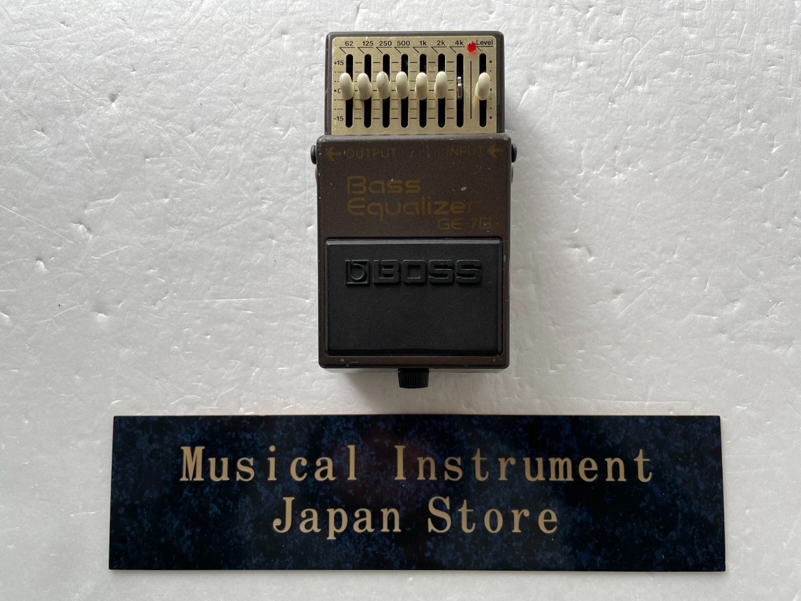 Boss GE-7B Bass Equalizer Guitar Effect Pedal Used Tested Work from Japan