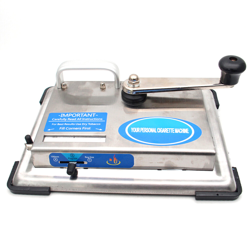 Stainless Steel Hand Crank Tobacco Tabletop Manual Cigarette Rolling Machine