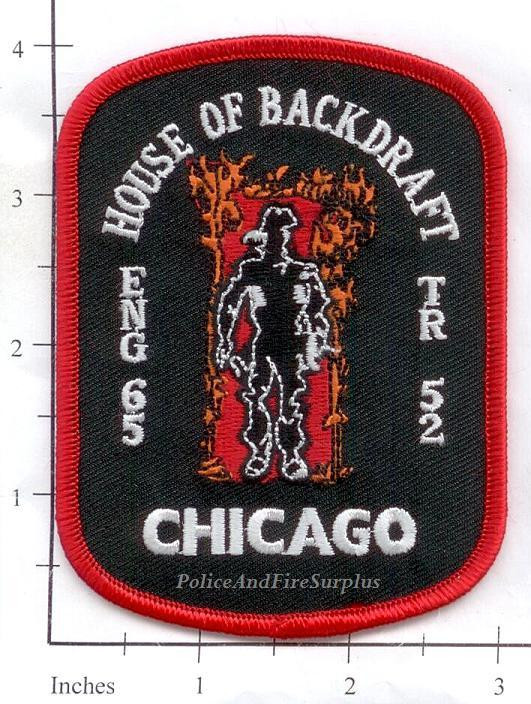 Illinois - Chicago Engine 65 Truck 52 IL Fire Dept Patch - House of Backdraft