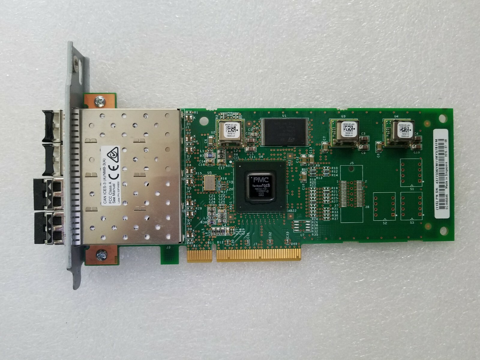 IBM 2072-ACHK 2078-AC00 00Y2491 4377336 00Y2537 00MJ095 V3700 8GB 4 Port FC Card