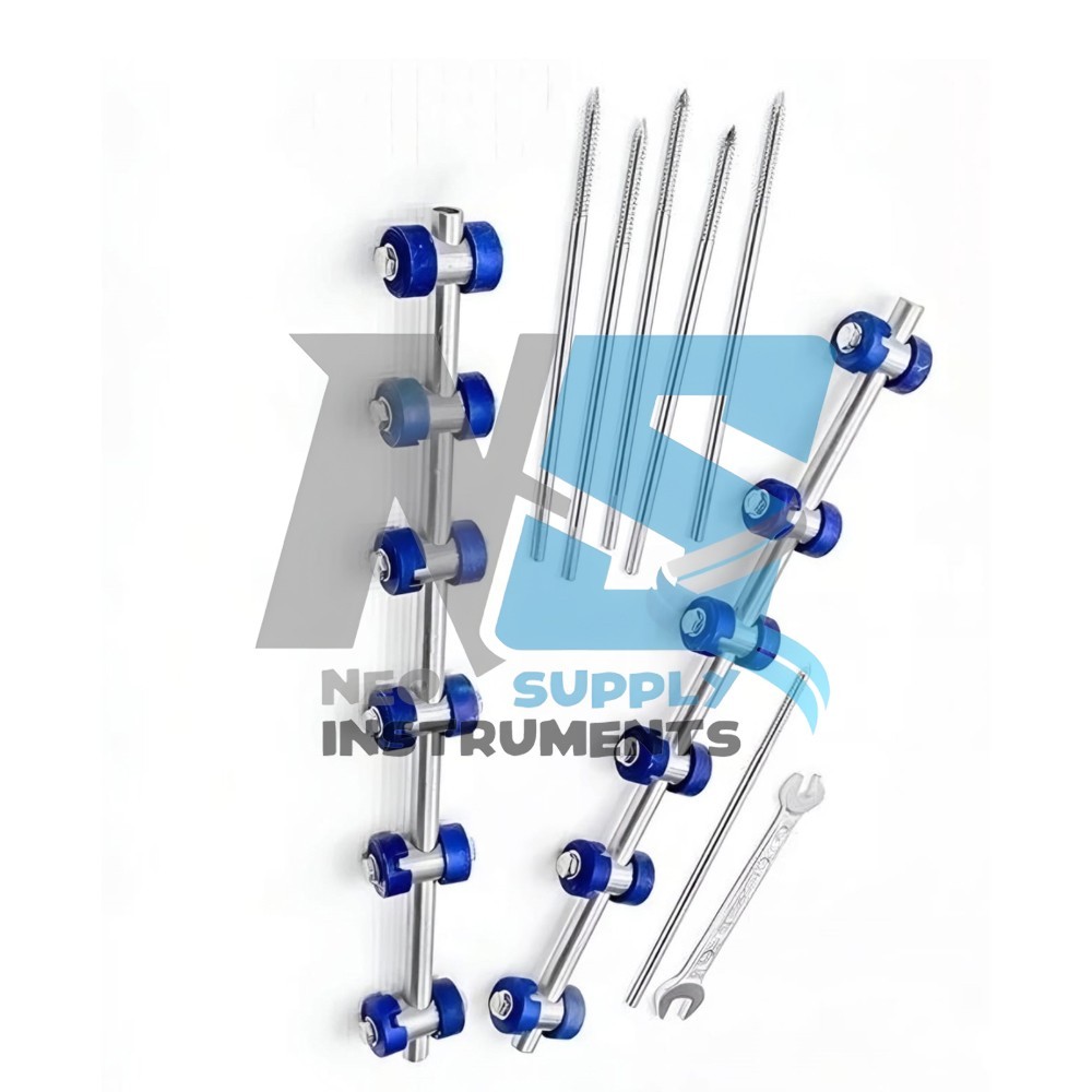 External Fixator 5mm A.O Set of 9 Pcs Orthopedic Instruments