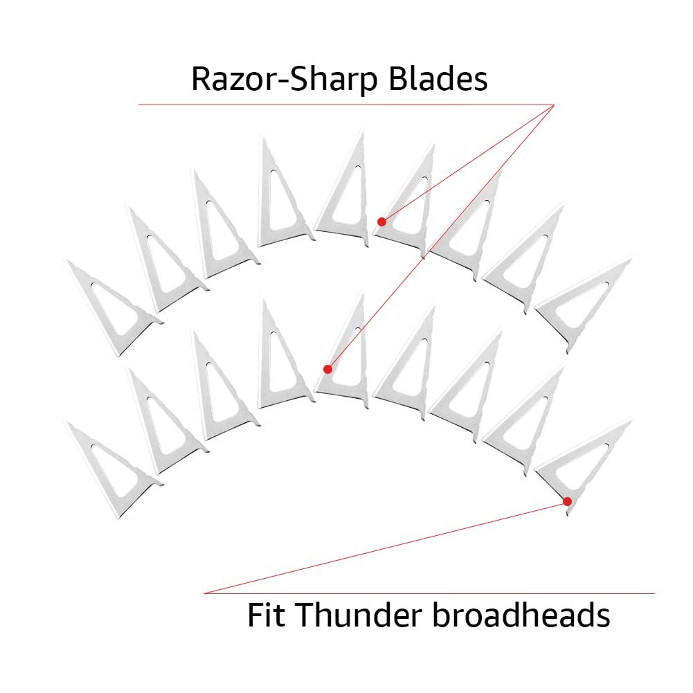 NAP Thunderhead Diamize Sharpened 18x Replacement Broadhead Blades 85/100/125gr