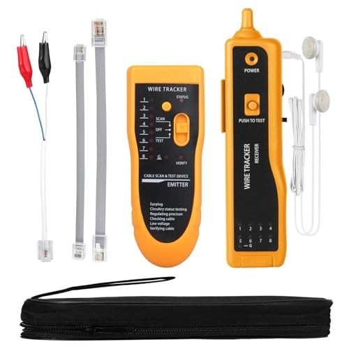 Ethernet Cable Tester RJ45 RJ11 - Network Wire Toner Tracker CAT5 CAT6 Tool