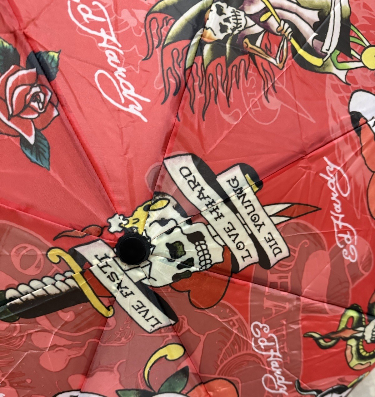 Ed Hardy Red Skull Umbrella