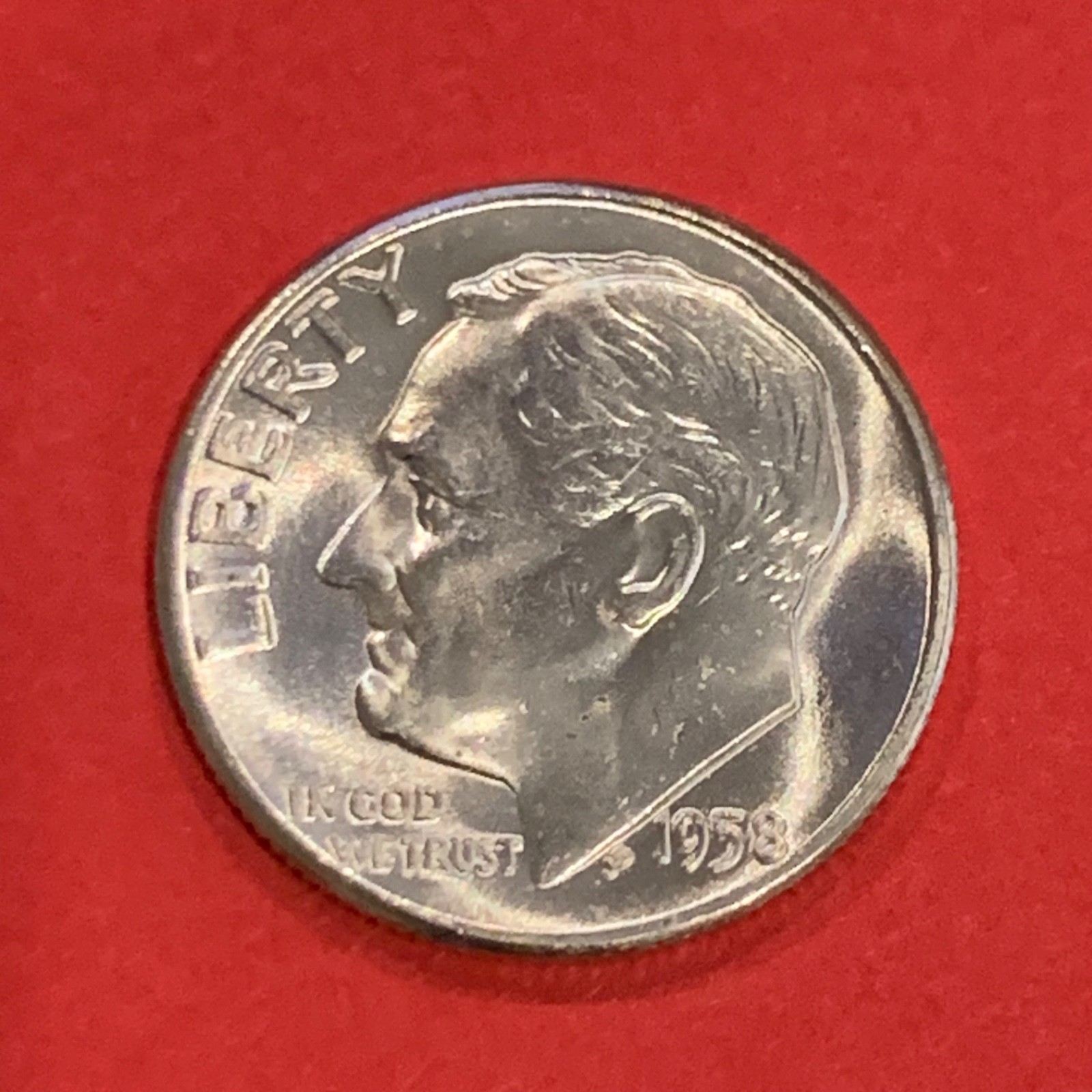 1958-P  Roosevelt Silver Dime BU Uncirculated FREE SHIPPING