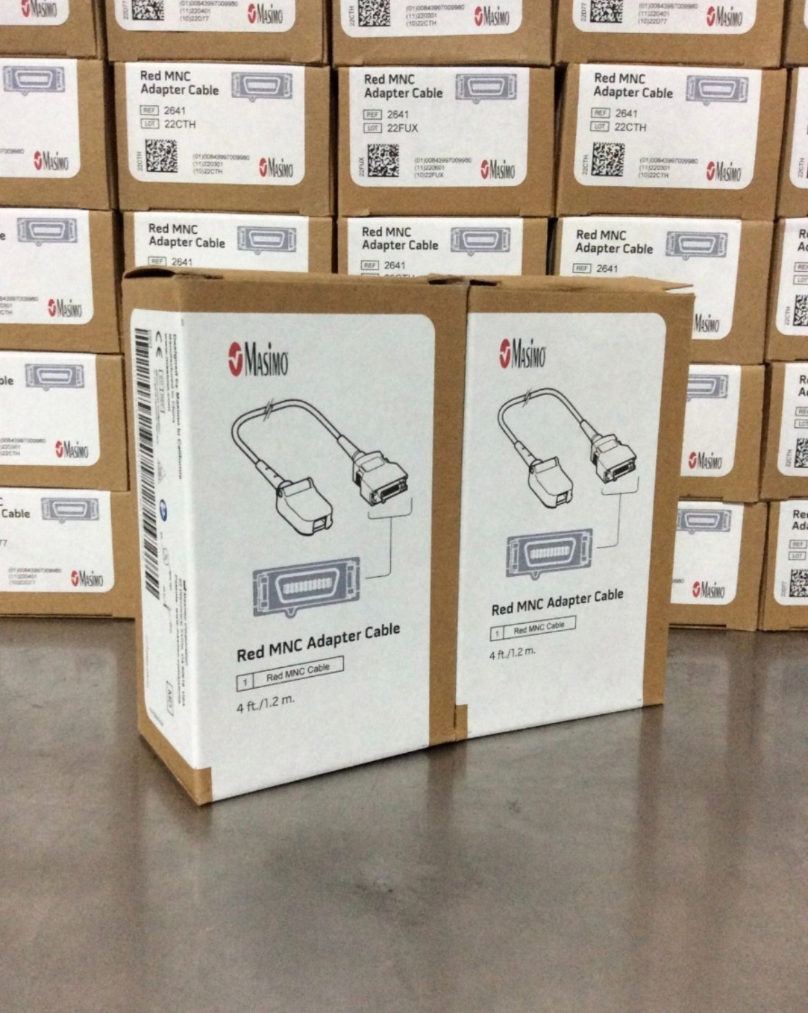 Masimo Red MNC Adapter Cable REF: 2641, 4ft/1.2m (1 PCS)