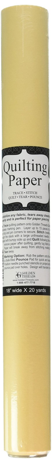 Quilting Paper - 18 Inches Wide x 20 Yards Long: Trace, Stitch, Quilt, Tear, ...
