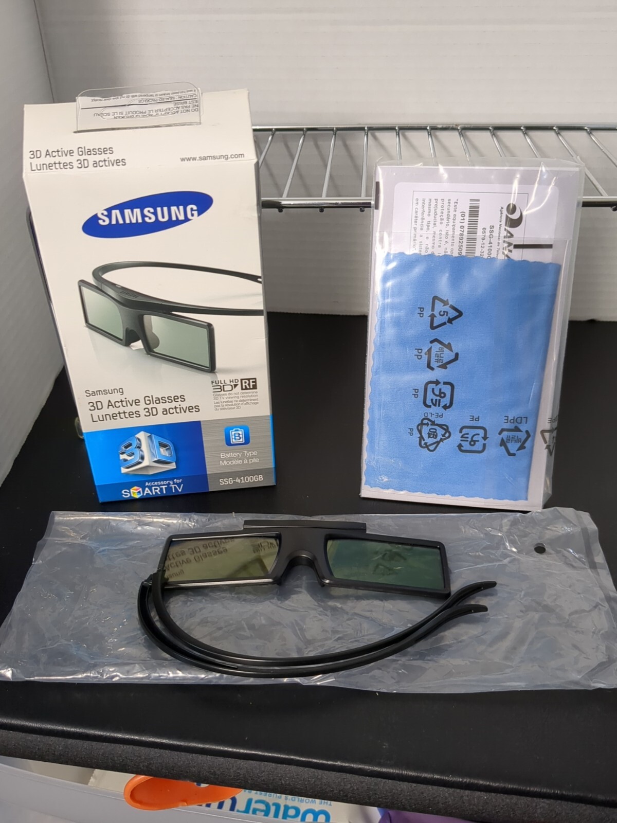 6 Lot Samsung 3D TV Active Glasses SSG-4100GB Hdtv 3DTV movie Smart Tv