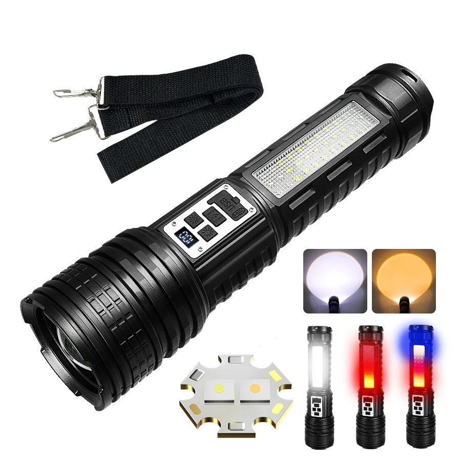 19000000LM Most Powerful Flashlight High Power Rechargeable Led Flashlight US