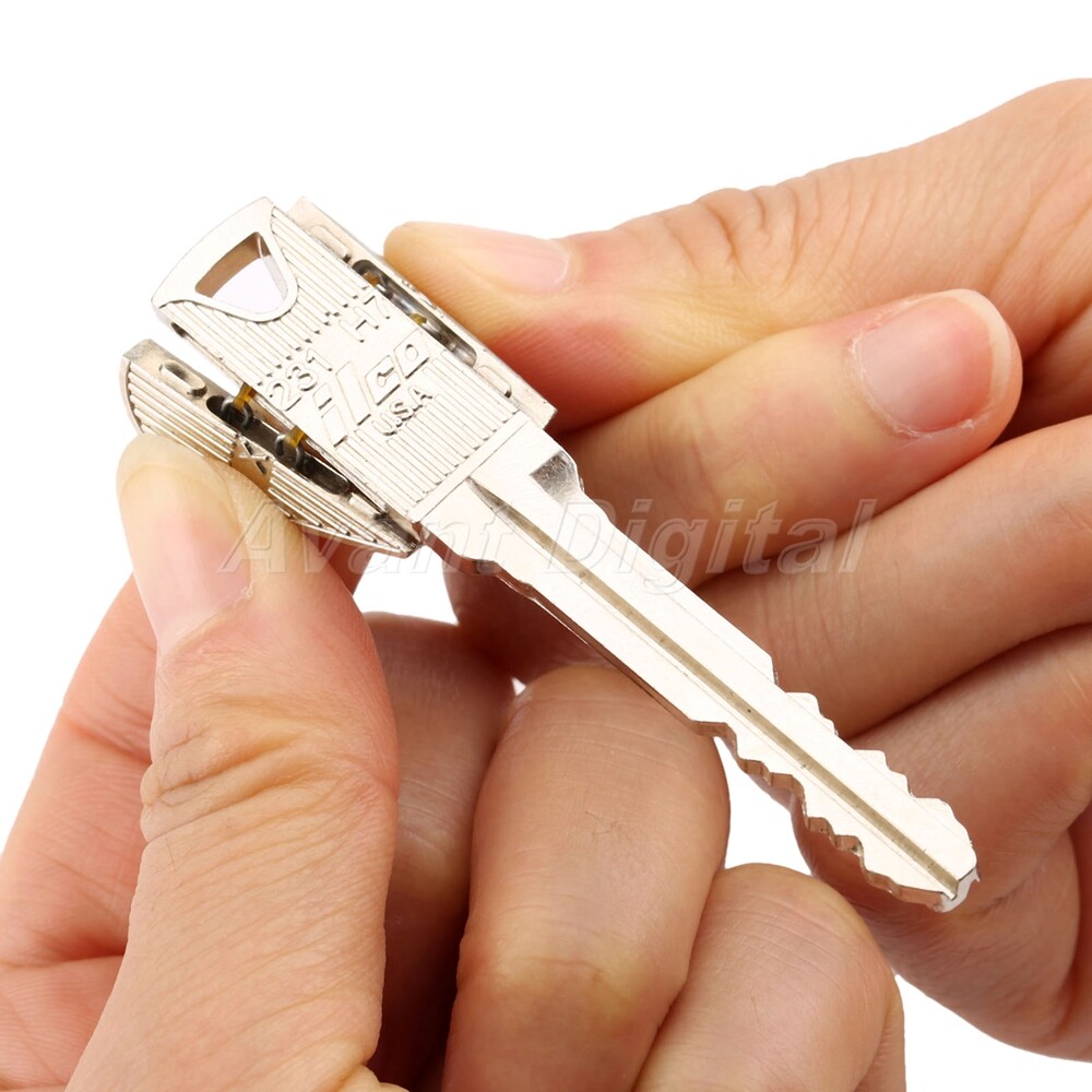 Gimmicked Keys Folding Key Thru Bottle or Ring Penetration Magic Trick Gift