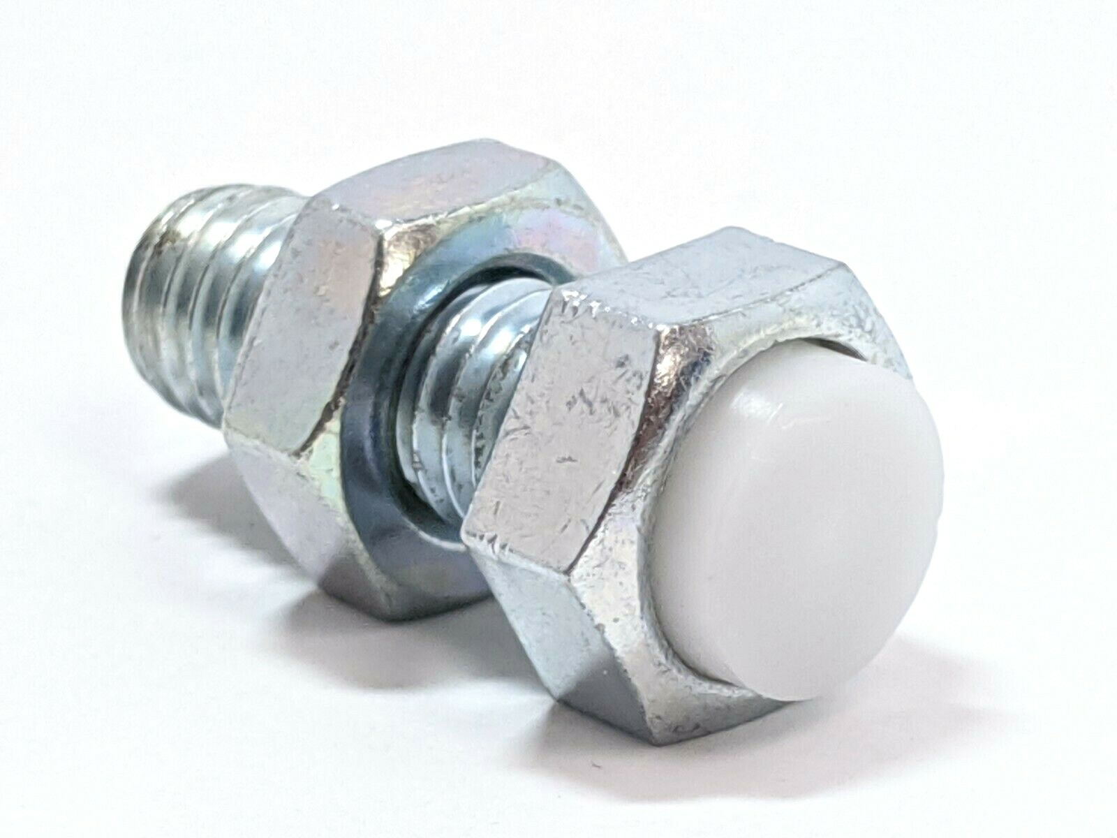 Misumi PUST8-20 Stopper Bolt w/ Bumpers 8 x 1.25 Thread, 20mm L