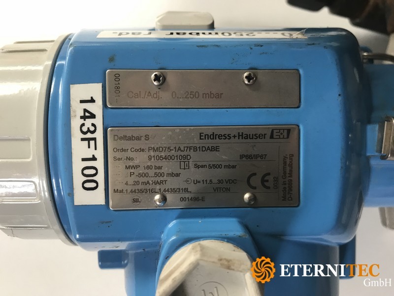 Endress+Hauser Deltabar S PMD75-1AJ7FB1DABE