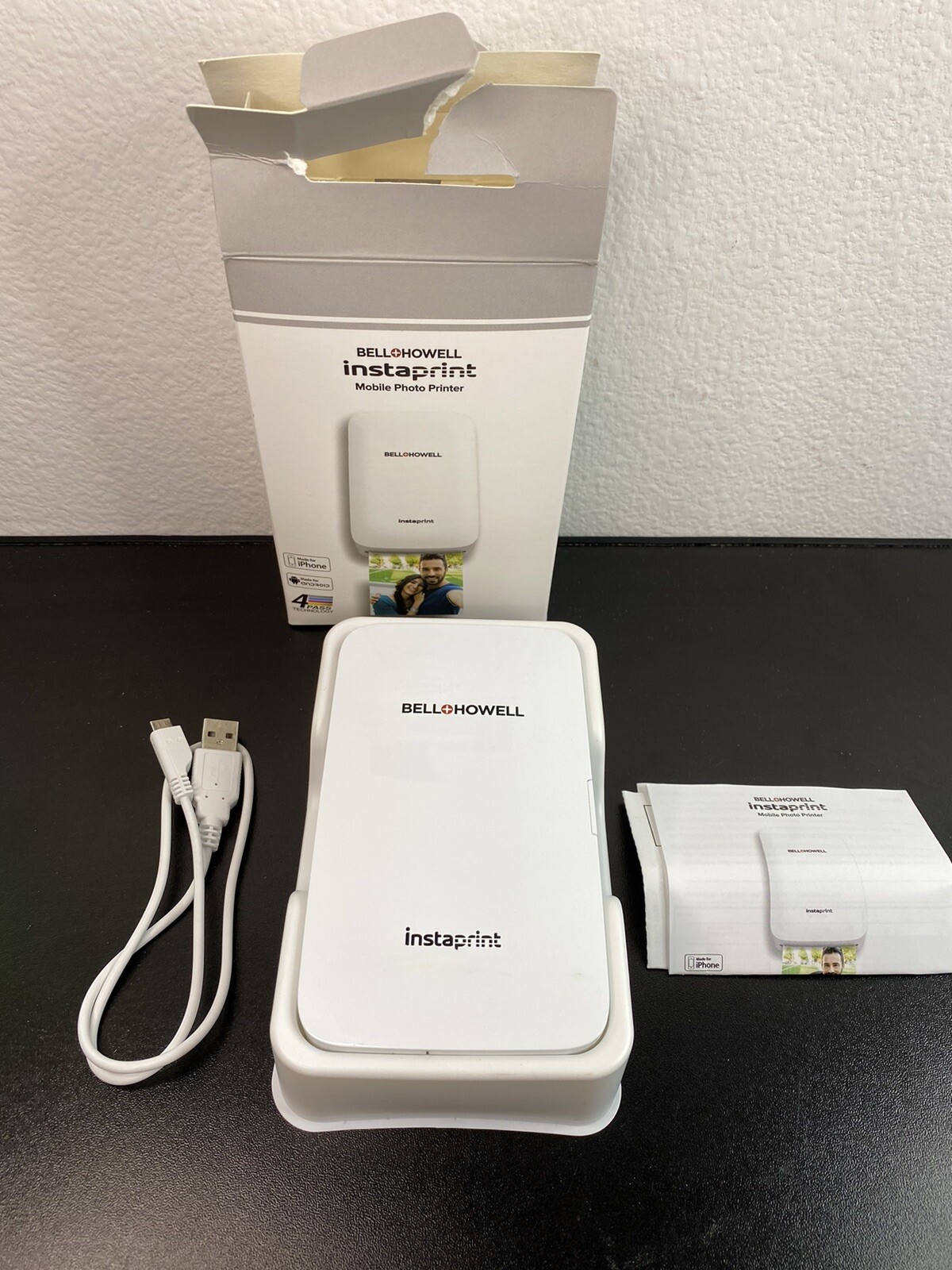Bell+Howell instaprint Mobile Photo Printer Open Box