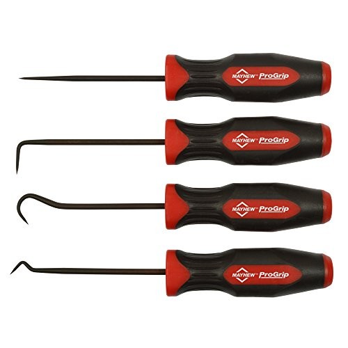 Mayhew Tools 13090 4-Piece Progrip Miniature Pick Set