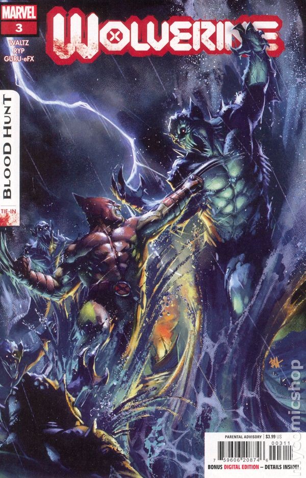 Wolverine Blood Hunt #3A NM 2024 Stock Image