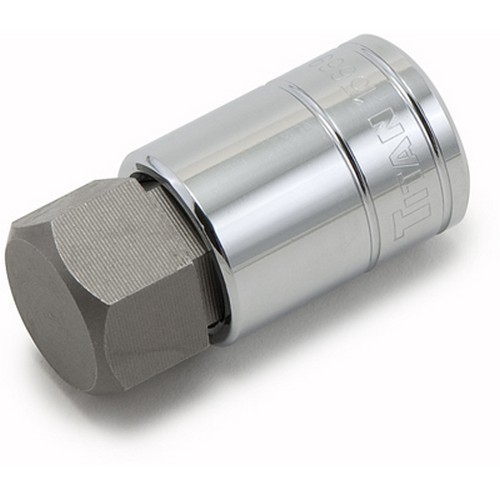 Titan Tools 15661 Hex Bit Socket 1/2" Drive 7/16" Chrome