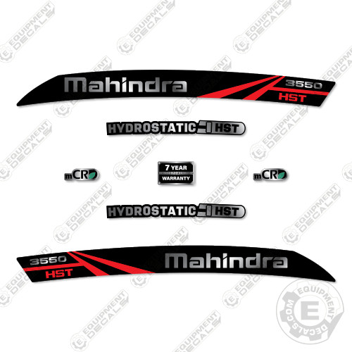 Fits Mahindra 3550 Decal Kit Tractor Equipment Decals - 7 YEAR OUTDOOR 3M VINYL!