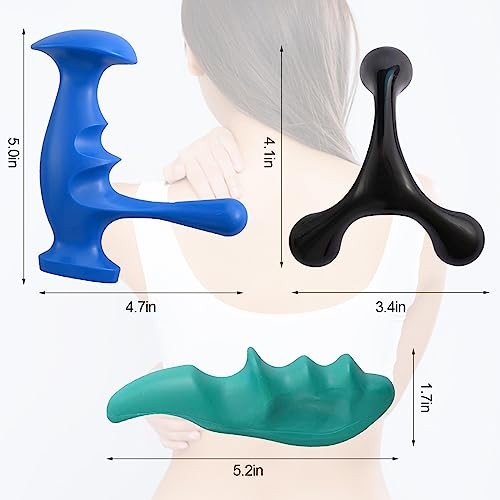 Manual Trigger Point Massage Tool and Thumb Saver for Full Body Deep Tissue