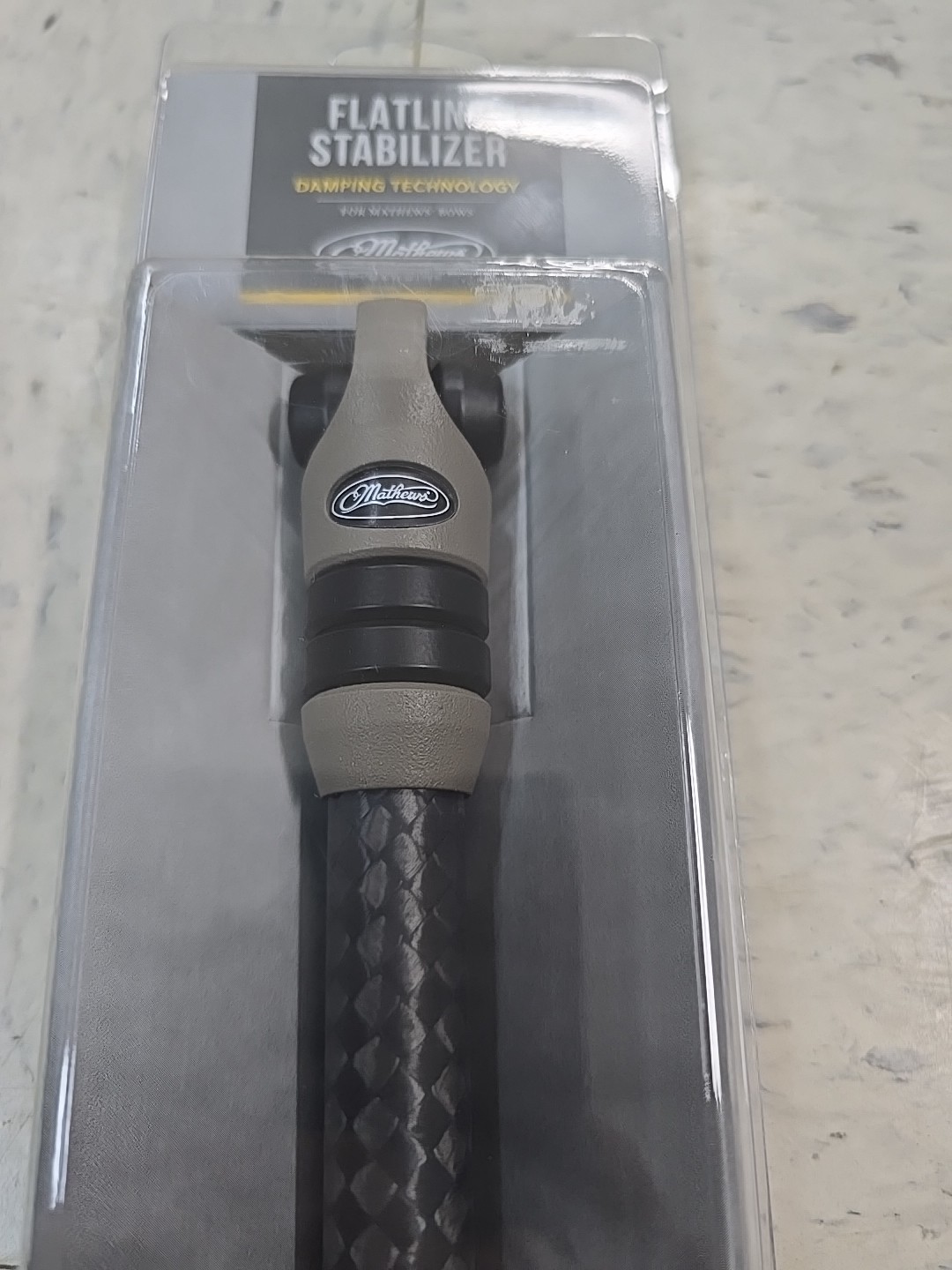 Mathews Archery Mathews Flatline 8inch Stabilizer (Granite)
