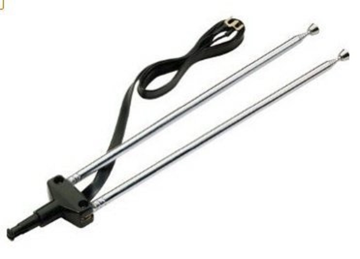 1 PC - FIRST SOURCE - VHF BEHIND SET IN-DOOR REPLACEMENT TV ANTENNA # ZANTENNA
