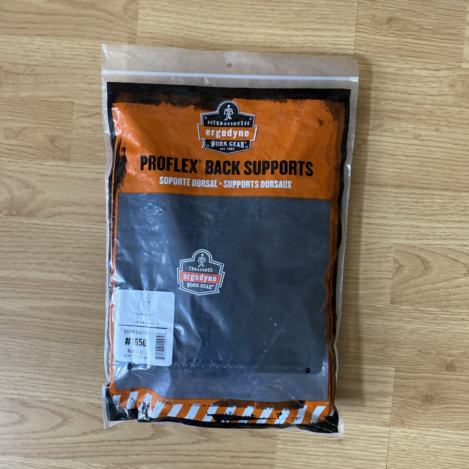 Ergodyne Tenacious Work Gear Proflex Back Supports #1650 Econo Elastic Black XL