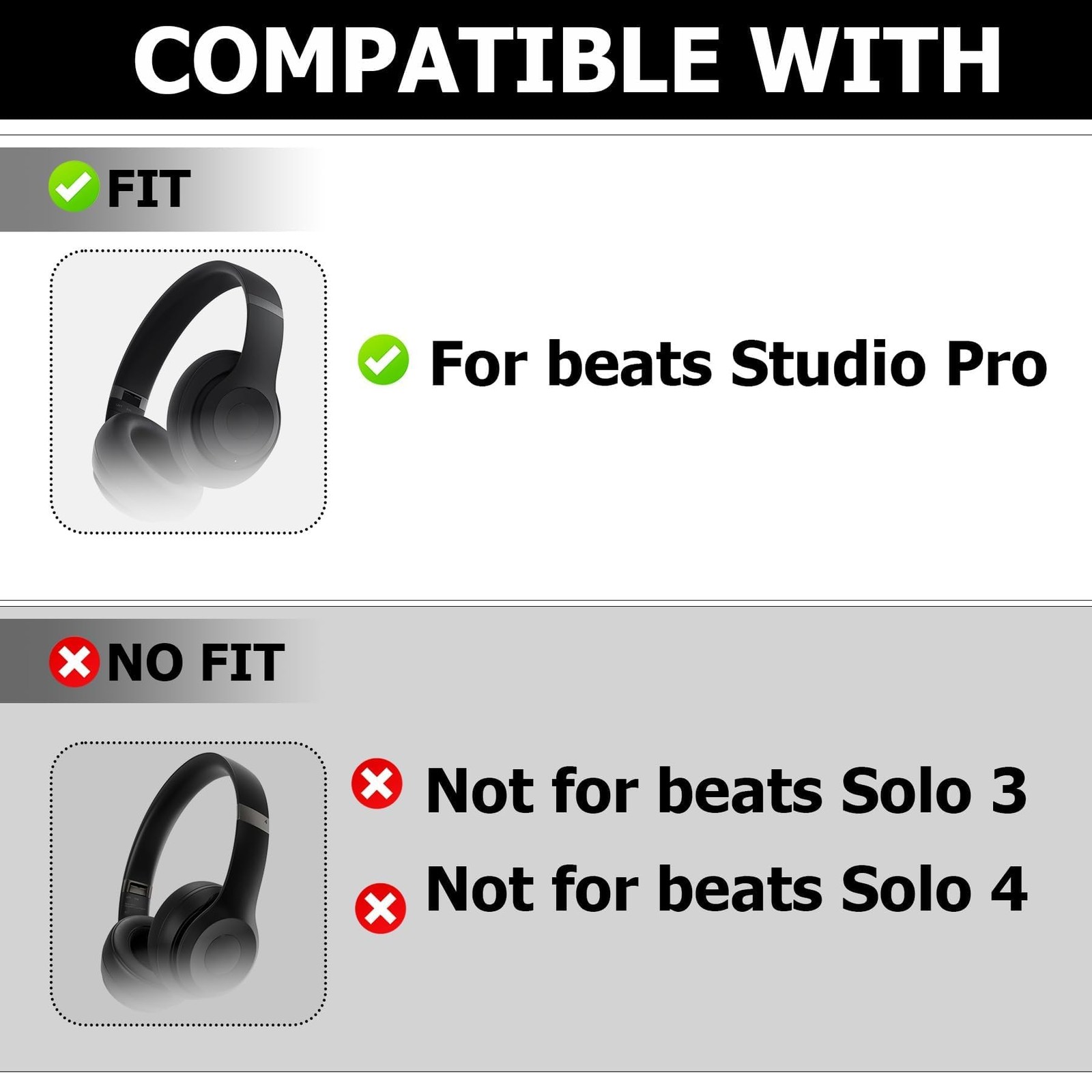 umvowuxa Beats Studio Pro/3 Hinge Kit Navy Metal