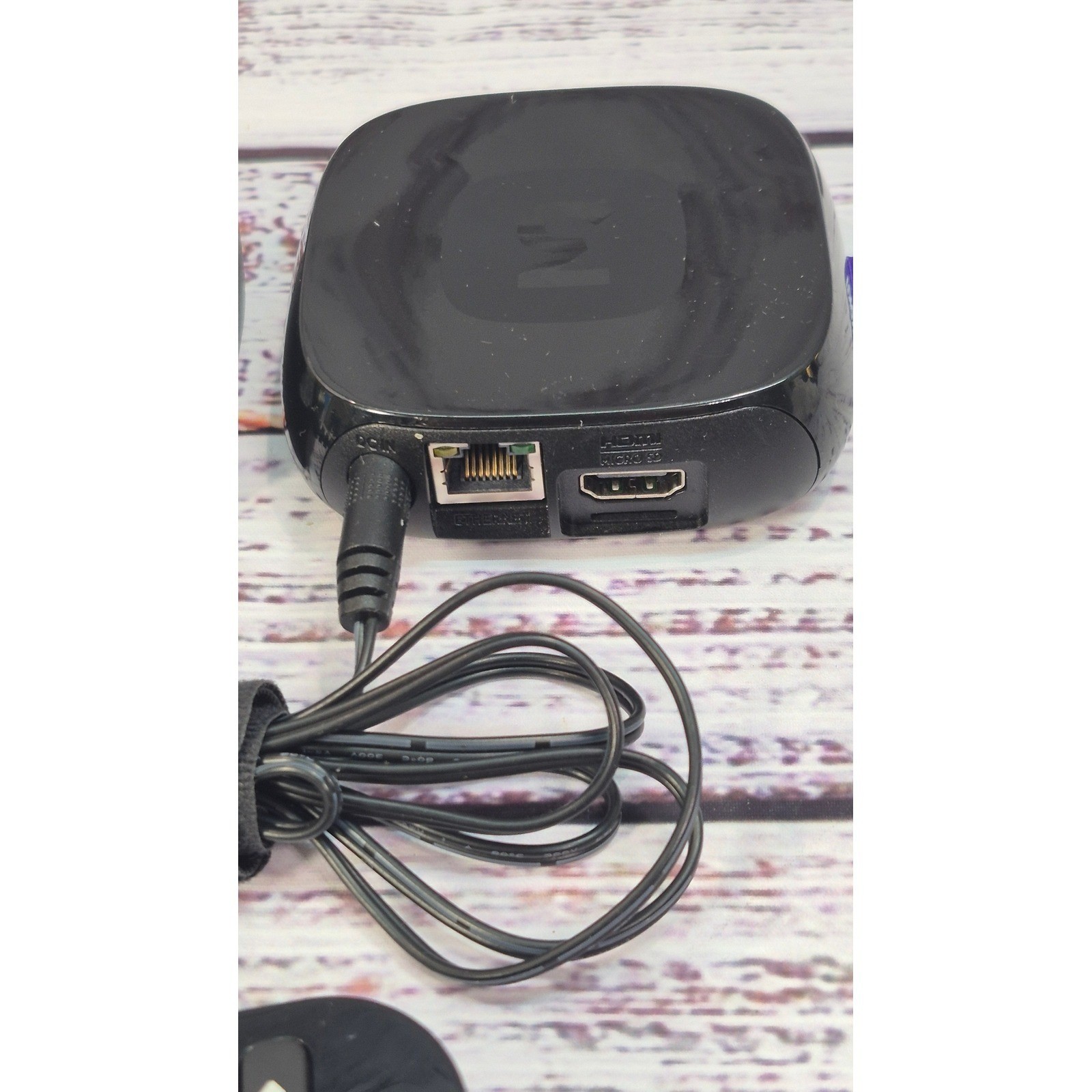 Roku 3rd Generation Streaming Player Model 4200X Remote and Power Adapter Black