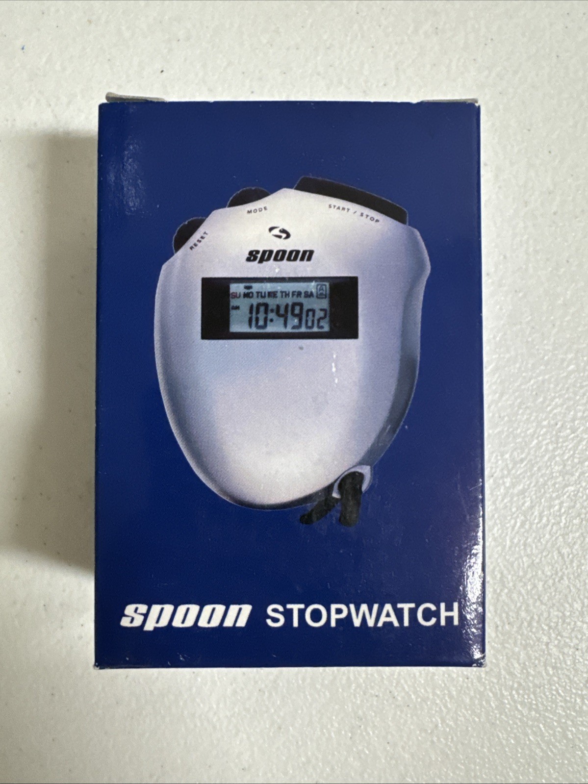 NIB Spoon Stopwatch P23003X-9 Silver With Manual And Box