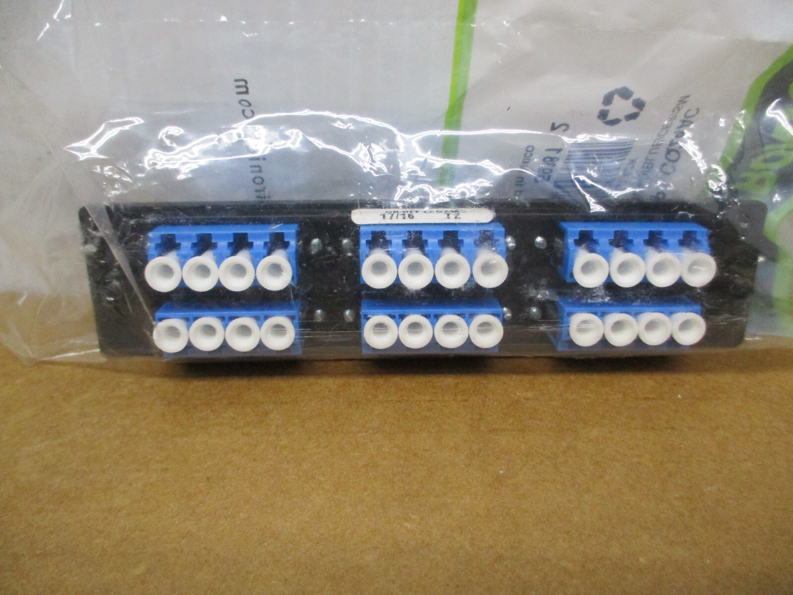 Ortronics 6 LC Duplex Singlemode Fiber Optic Adapter Panel OR-OFP-LCQ24AC