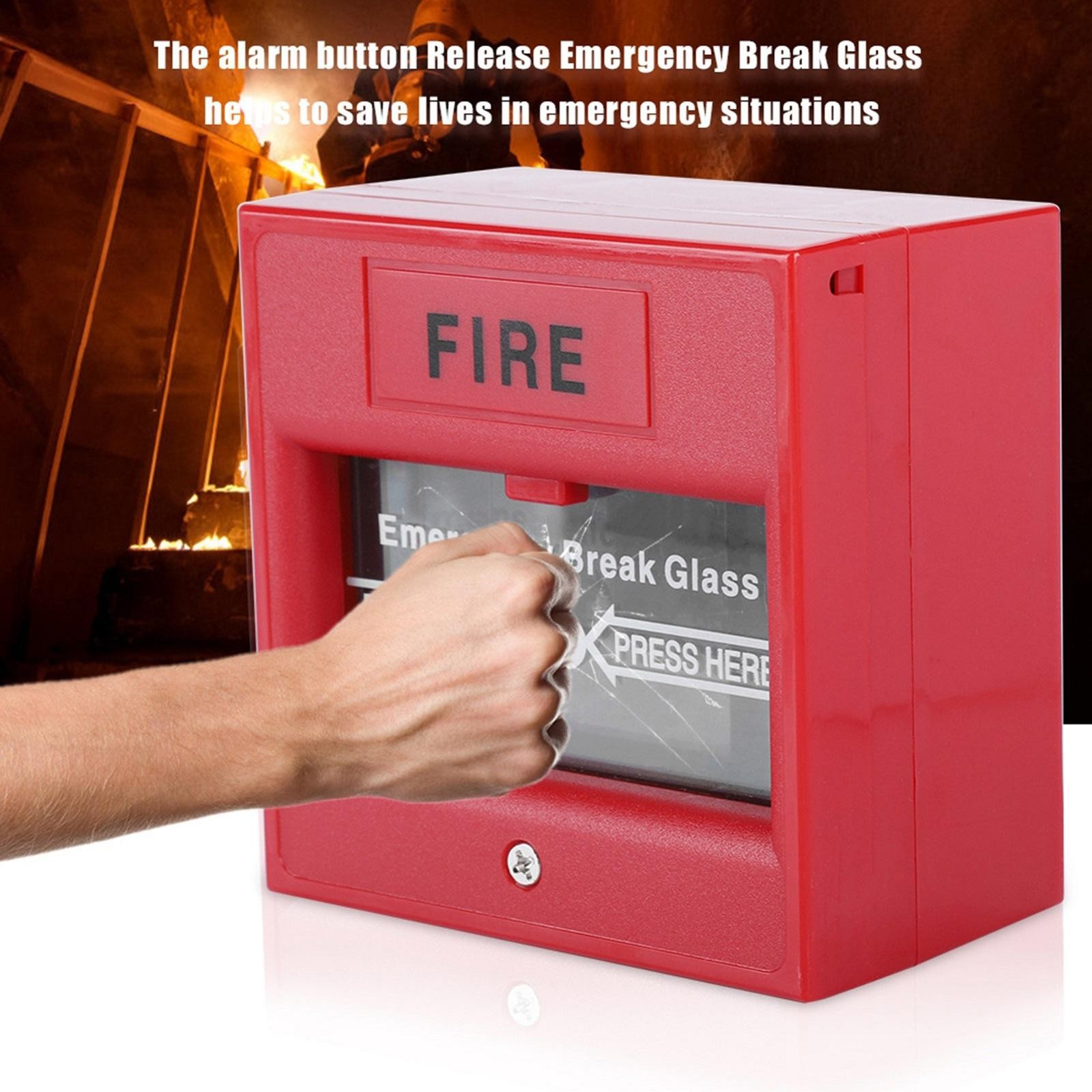 24-220V Emergency Door Release Button Fire Alarm Break Glass Exit Release Switch