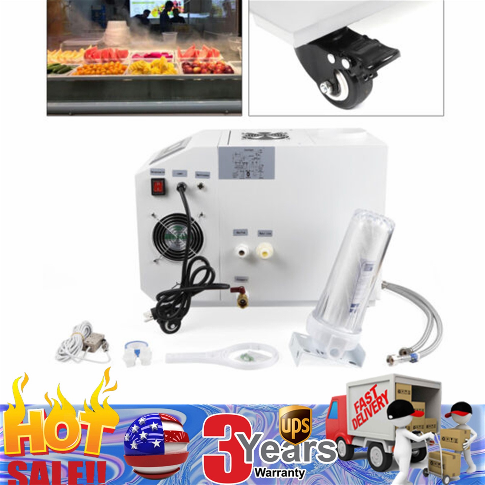 Cool Fog Maker Machine Ultrasonic Humidifier Commercial Industrial Continuous