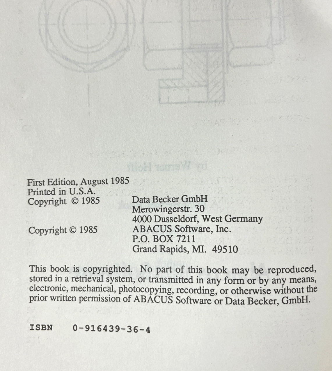 Commodore 128 CAD Computer Aided Design W. Heift ABACUS with Disk 1985