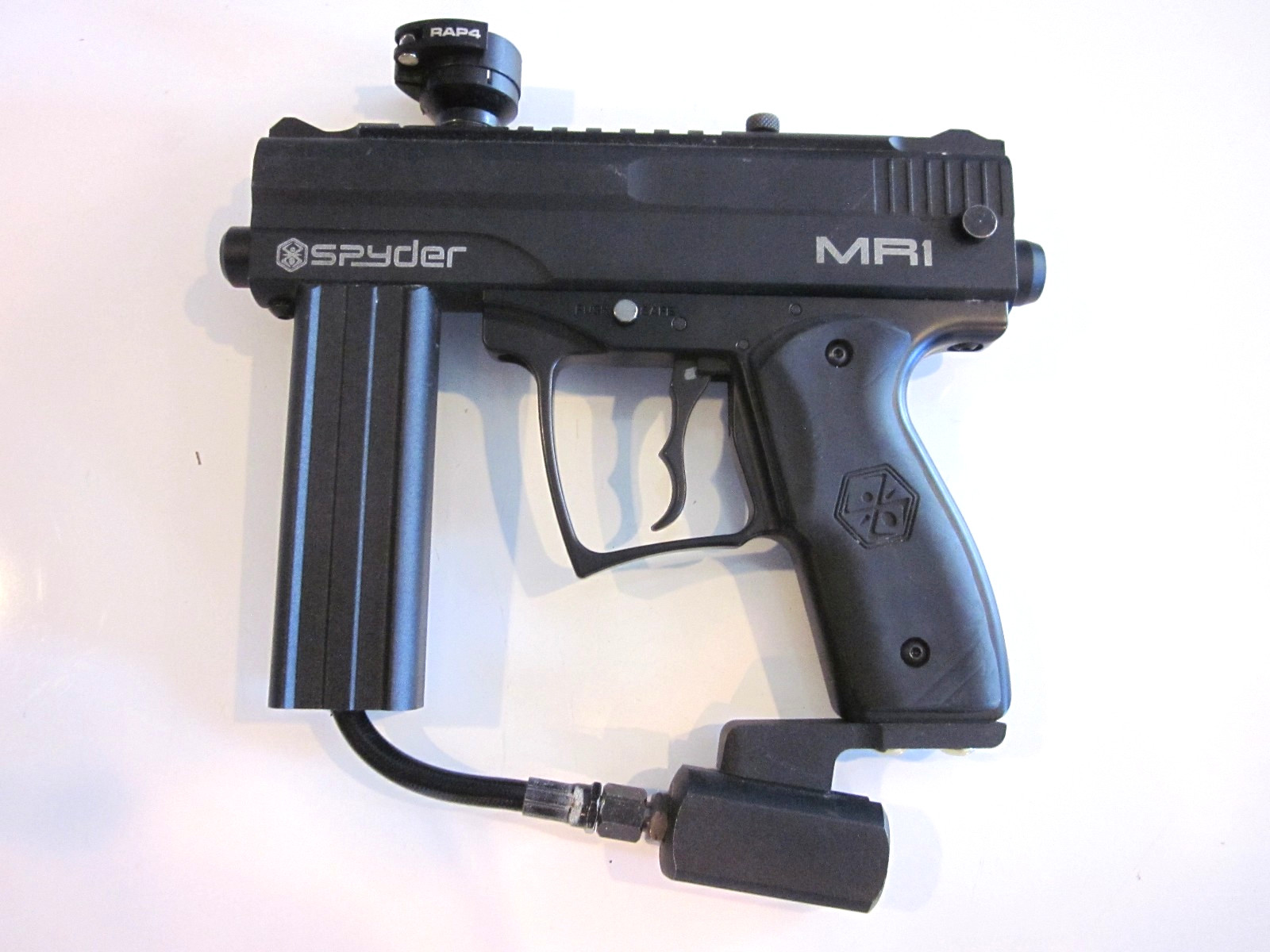CLEAN BLACK SPYDER MR1 PAINTBALL MARKER
