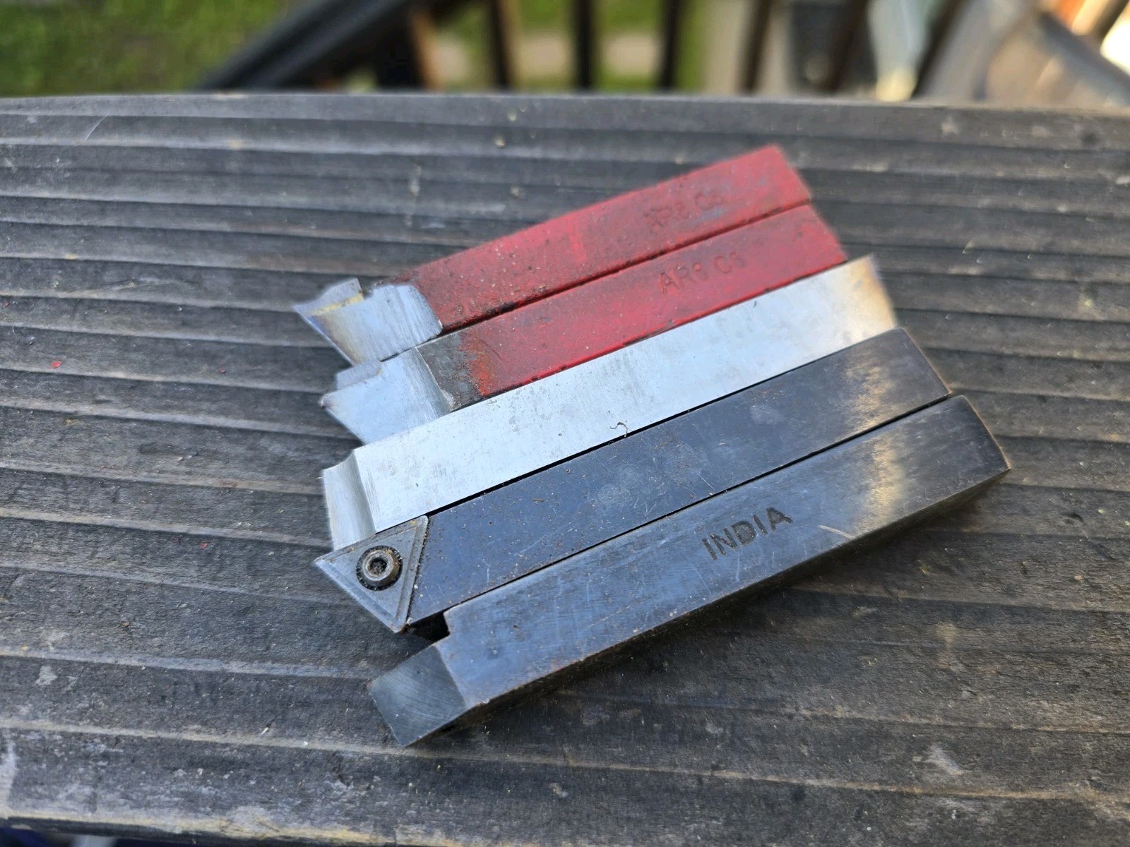Lot Of 5 Mixed 1/2" TOOL BITS AR8 C2  Carbide Tipped Tool Holders