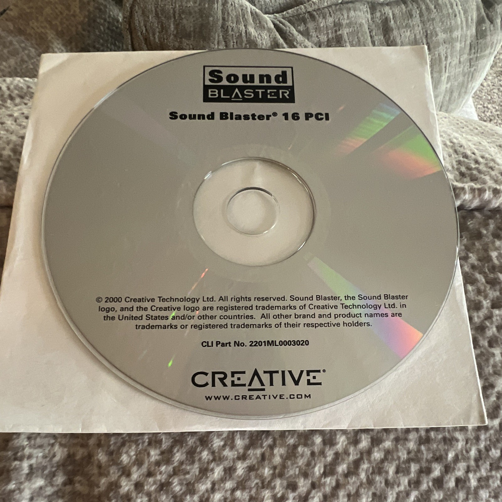 Creative Sound Blaster 16 PCI Drivers Update & Utility Software CD
