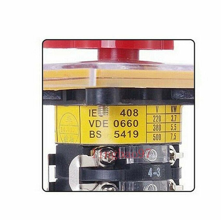 Milling Machine Step Pulley Forward Reverse 6 Section Switch 25A For BRIDGEPORT