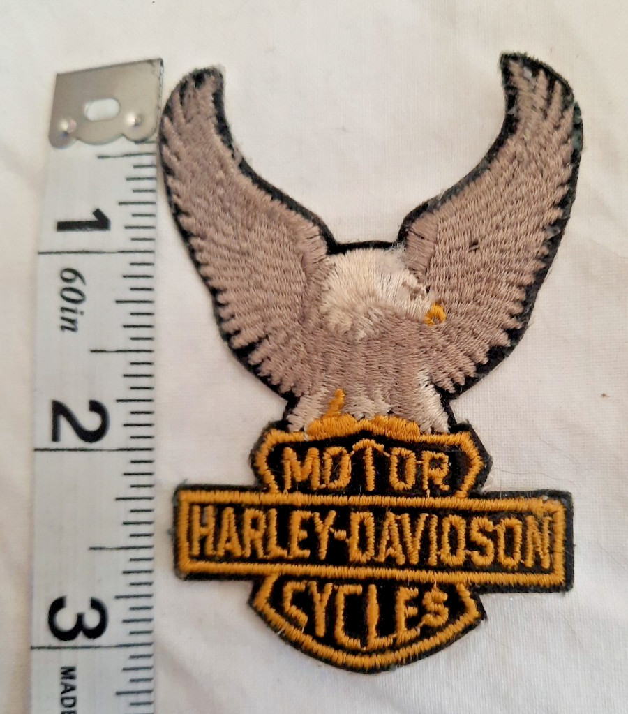 Harley-Davidson Motor Cycles Patch Eagle and Logo Emblem used aa