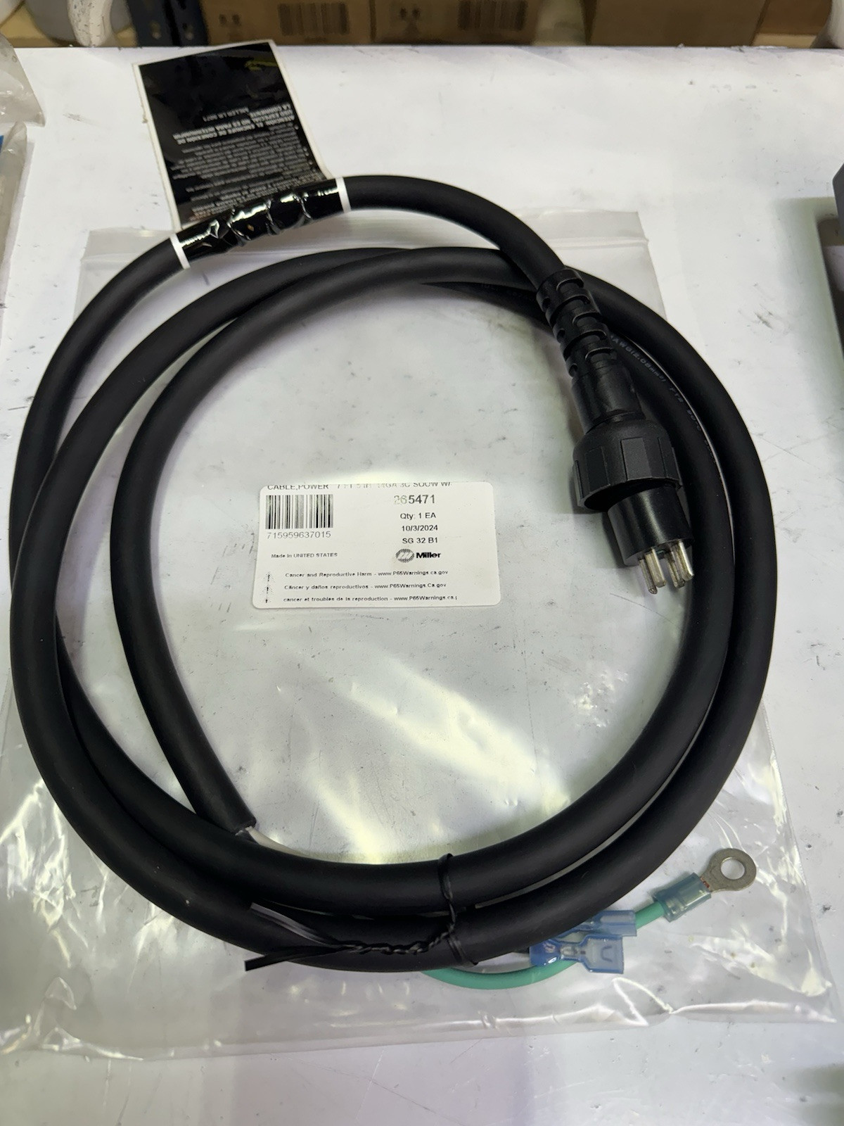 265471 Power Cable Assembly NEW | Miller Original Welder Part