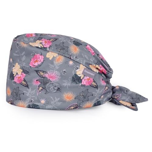 Scrub Caps for Women, Adjustable Women's Surgical Cap with Buttons,