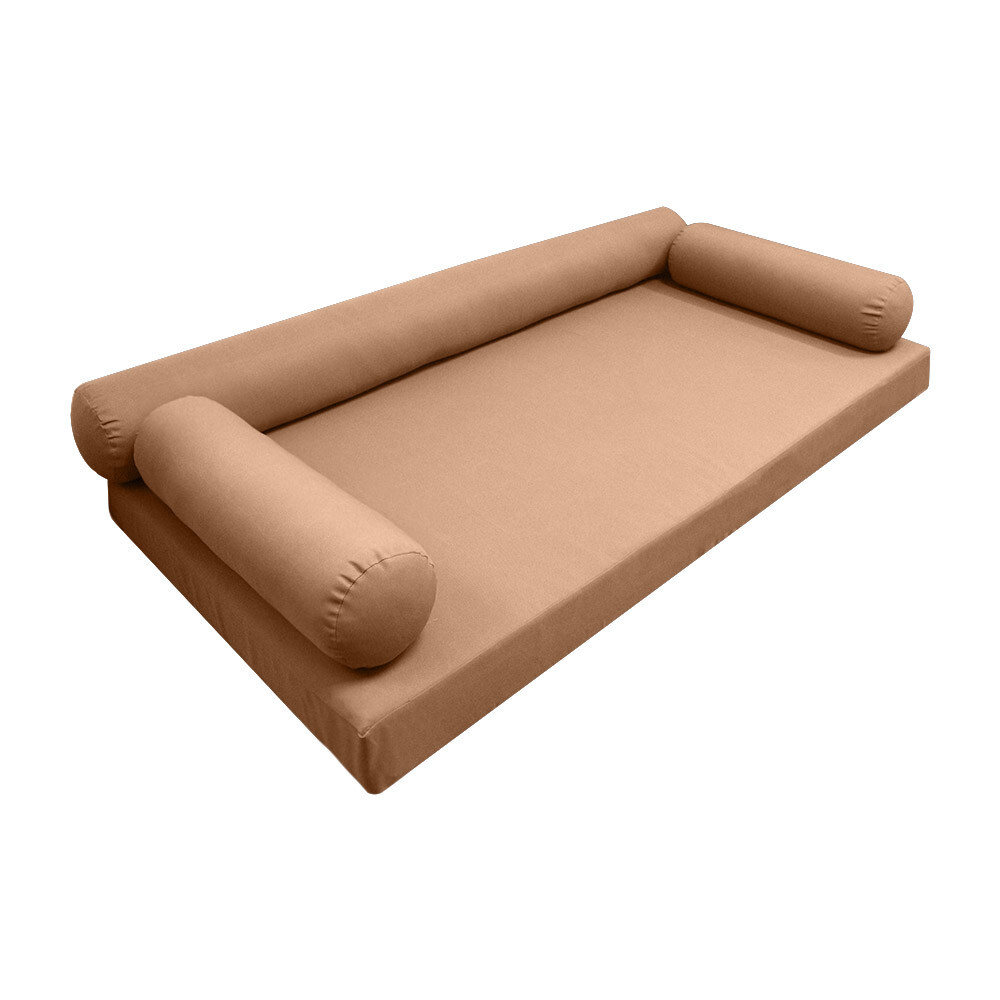 *COVER ONLY* S6 Daybed Mattress Bolster Pillow Covers Knife Edge Twin-XL AD104