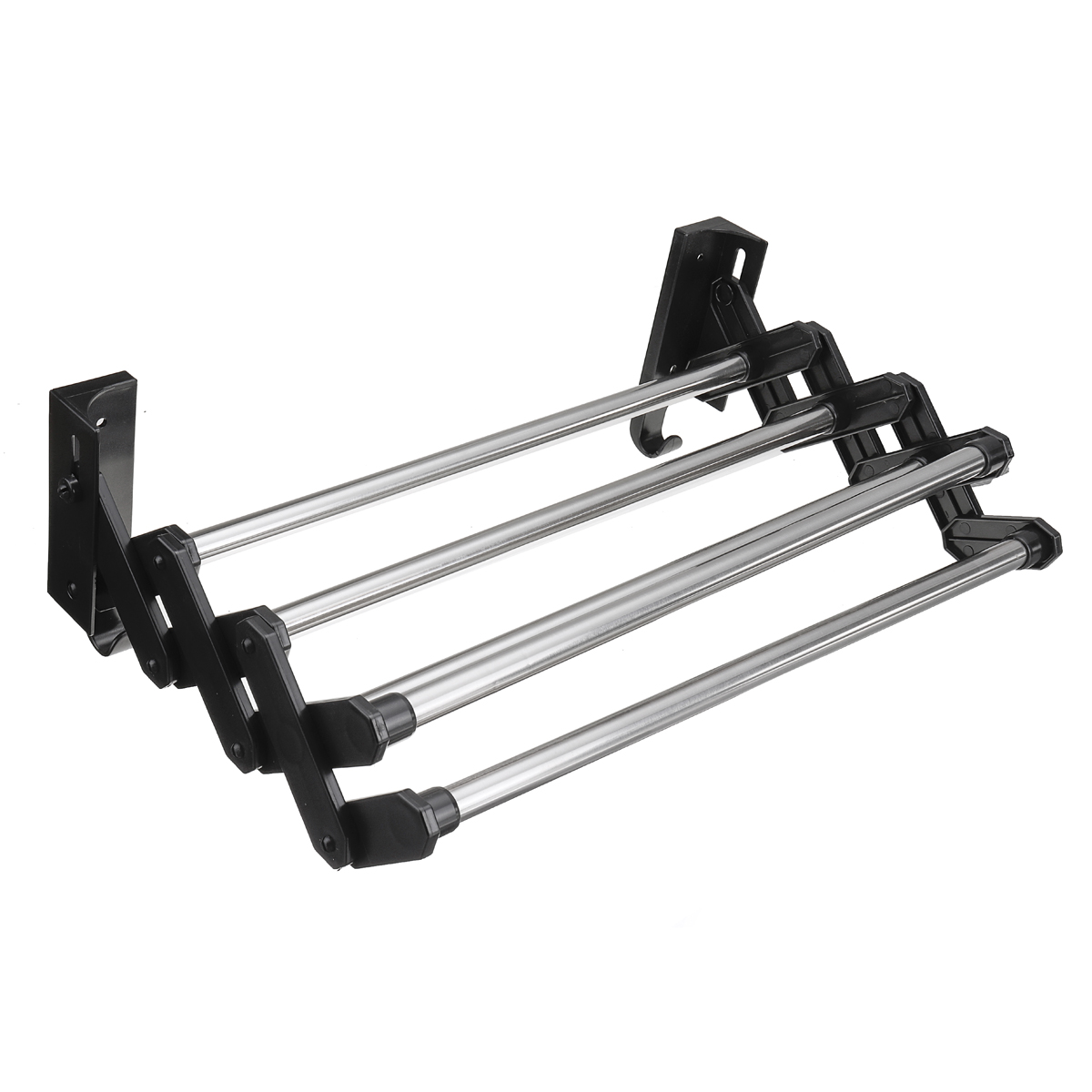 Stainless Steel Wall Mounted Expandable Clothes Drying Rack Towel Rack