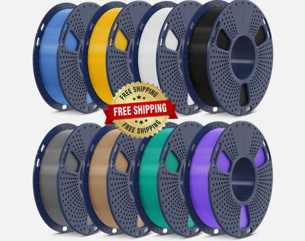 Paquete de filamentos para impresora 3D, PLA, 1,75 mm, multicolor, mate US NUEVO