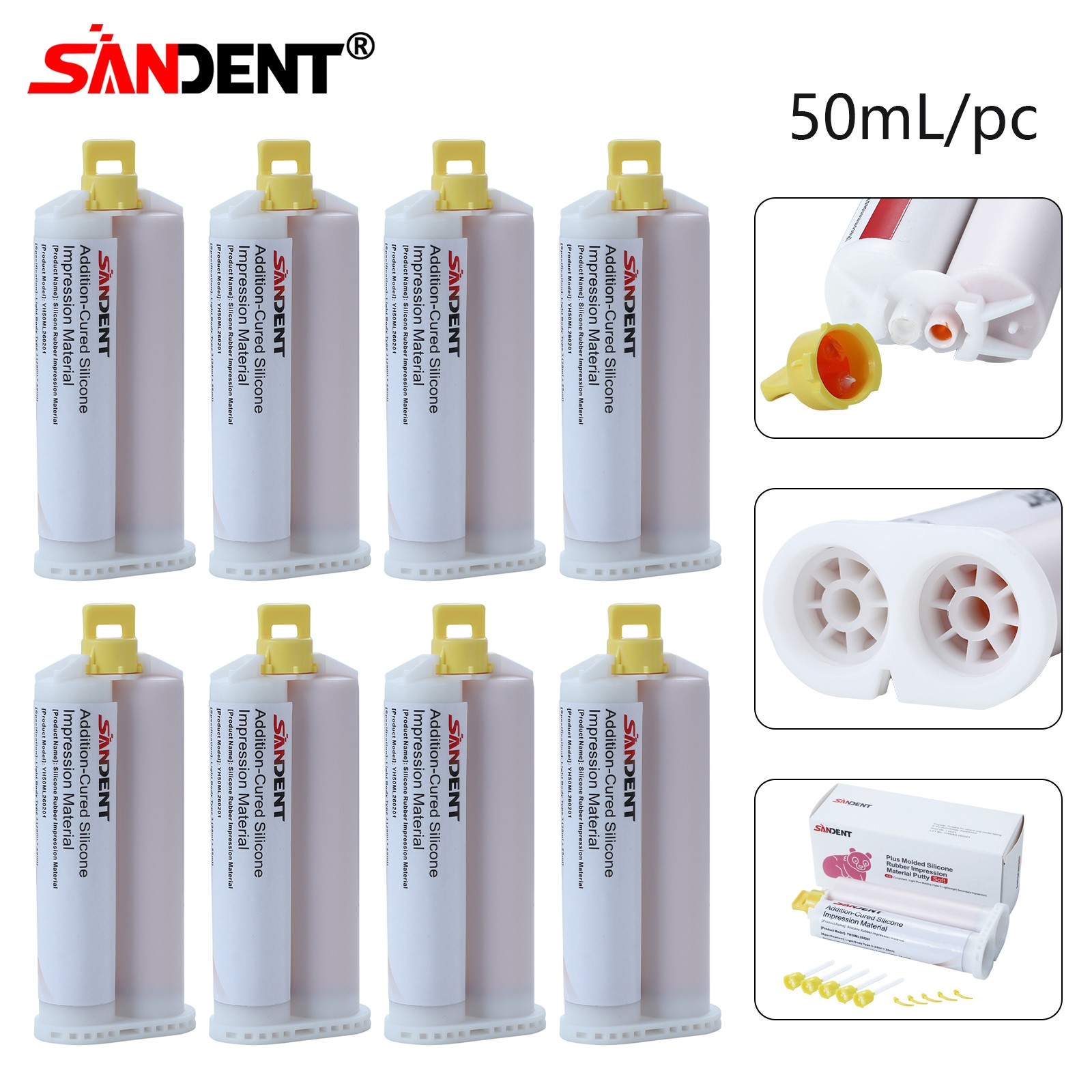 REGULAR SET Light Body Dental Impression Material VPS 50ml 5 Tips FO