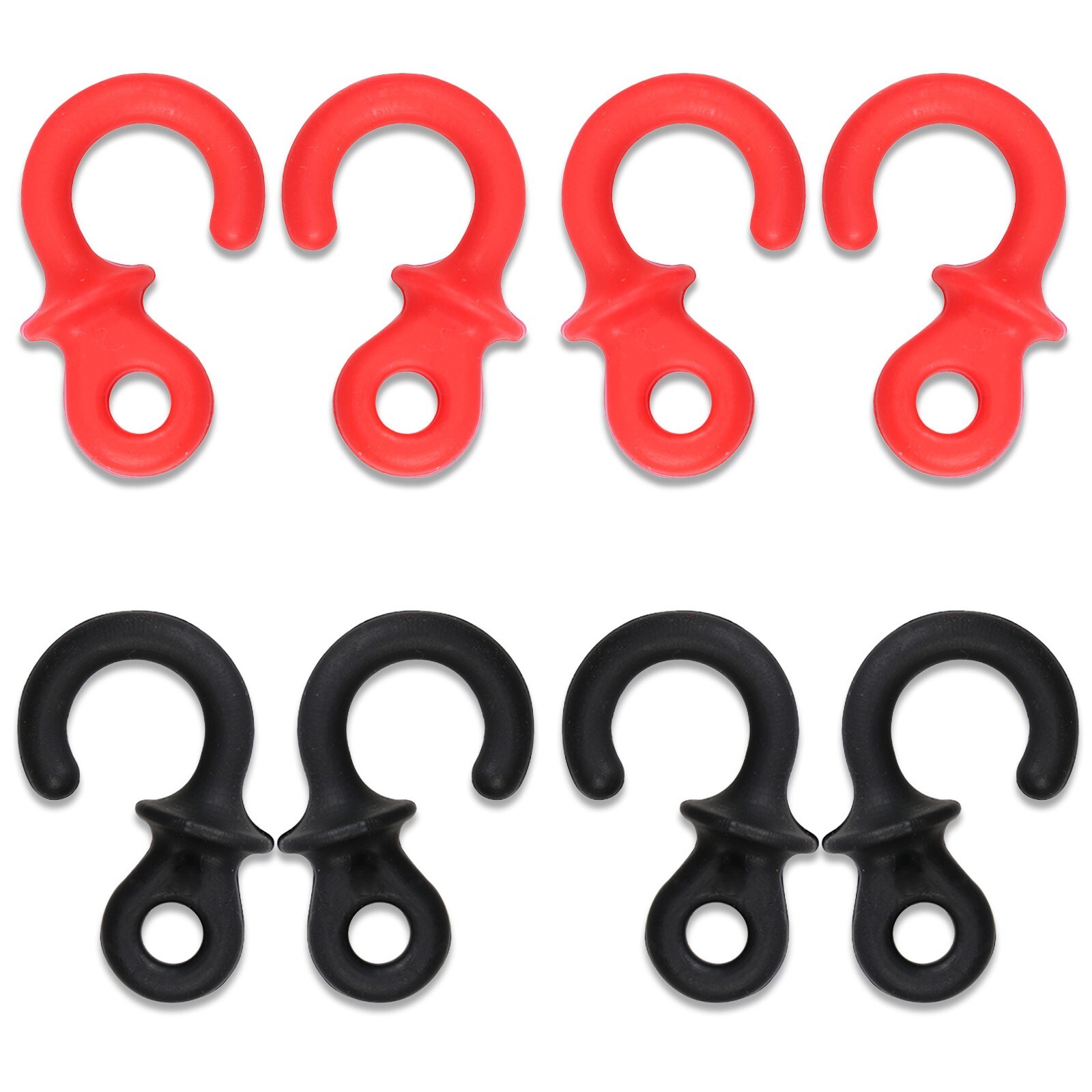 8Pcs Archery Compound Bow String Stabilizer Monkey Tail Rubber Silencer Dampener