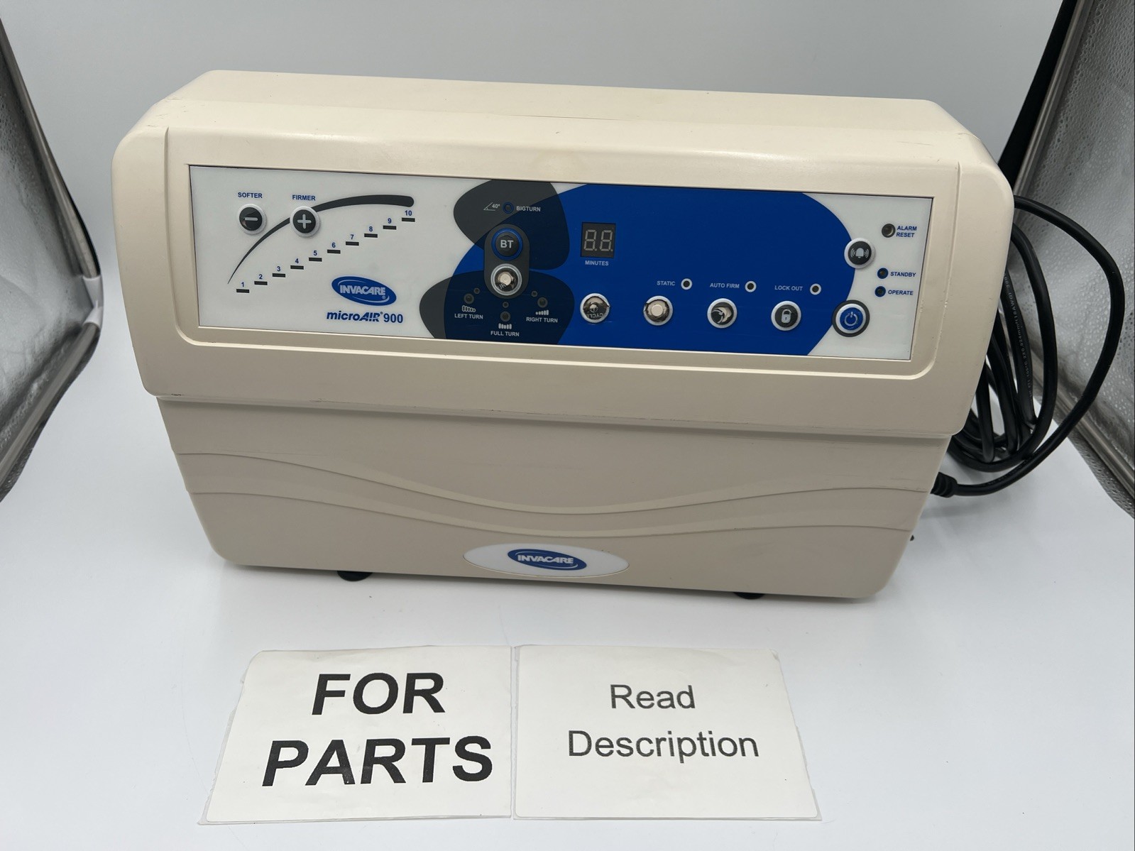 For Parts Invacare microAIR Lateral Rotation Low Air Loss, **Pump Only MA900P