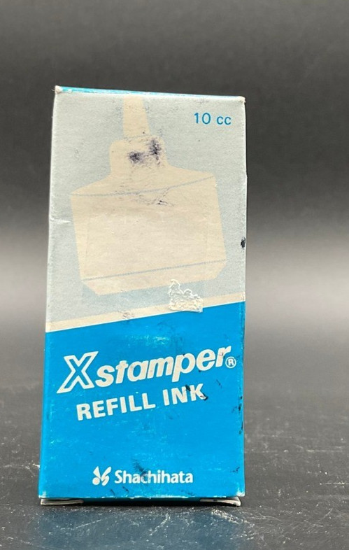 Vintage Shachihata Xstamper Refill Ink 10cc Waterproof Office Supply