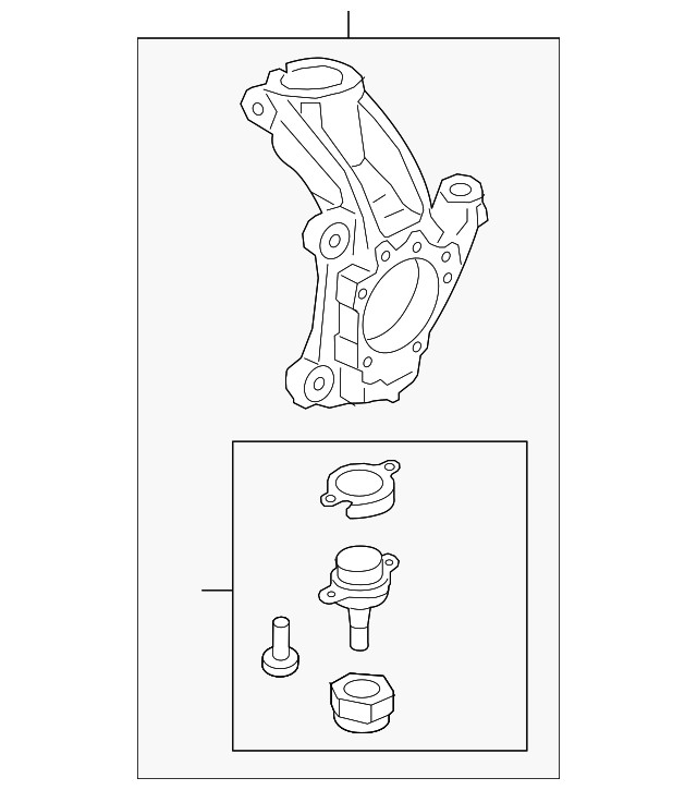 Genuine Ford Steering Knuckle BK3Z3K186C