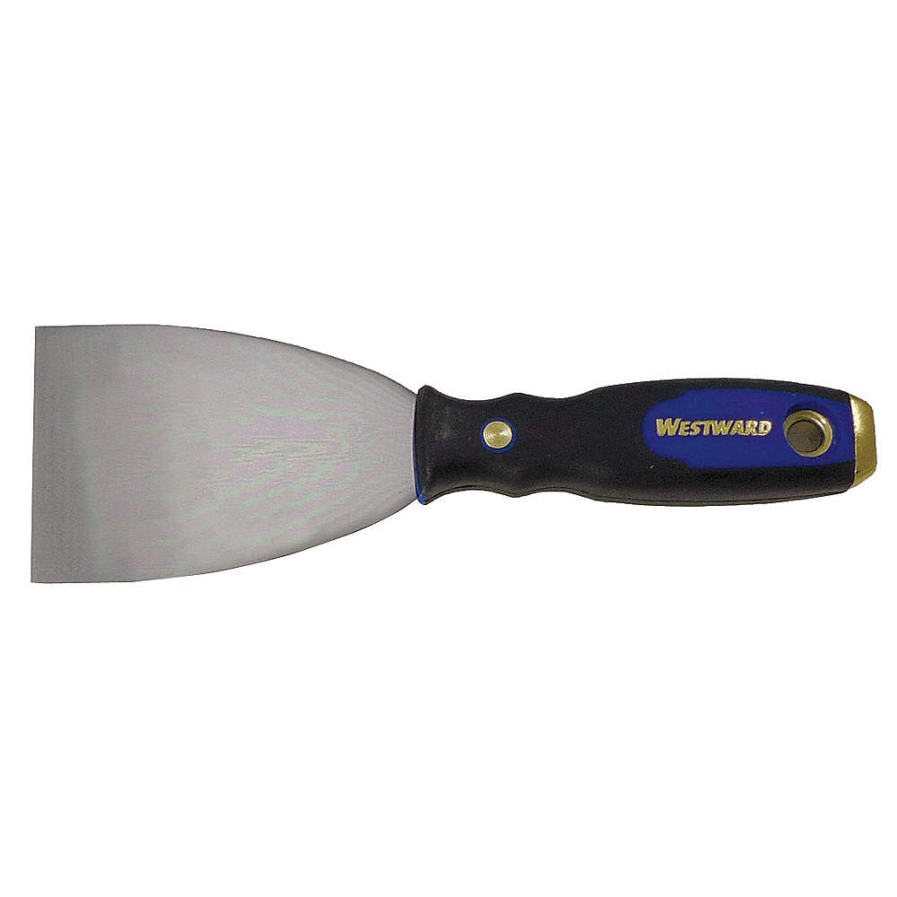 WESTWARD 4YP33 Putty Knife,Straight,Carbon Steel,2"W 4YP33