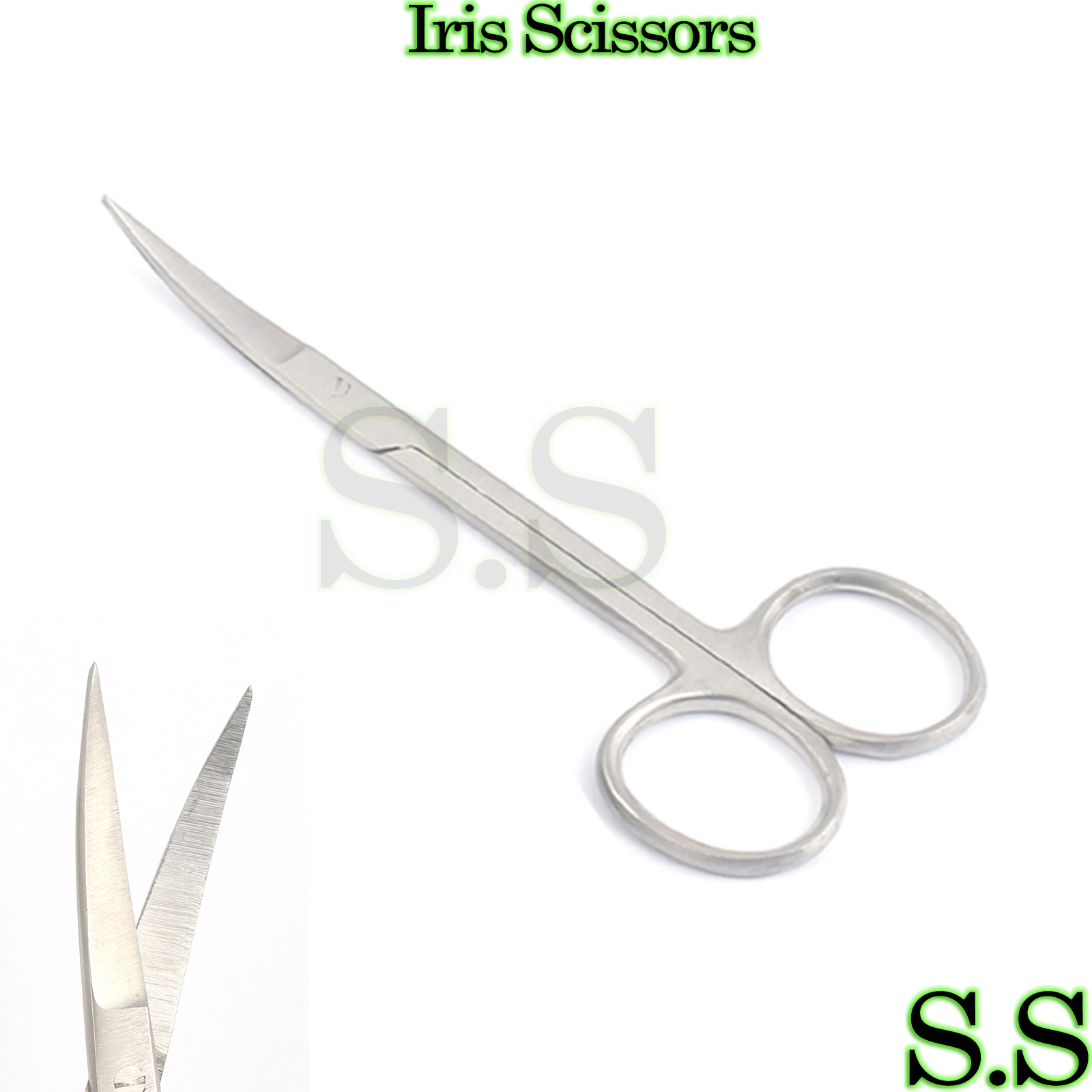 1 Iris Scissors 3.5" Curved Surgical Instruments